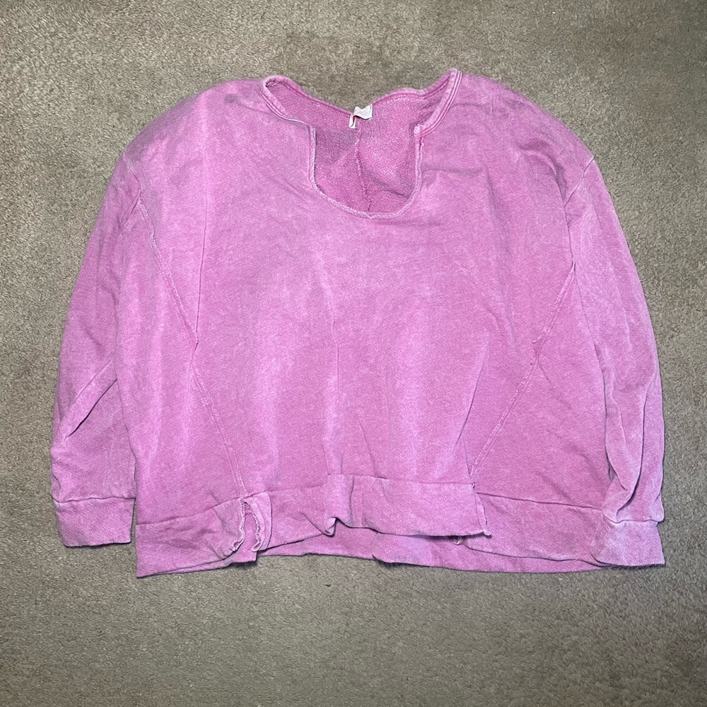 PINK LILY | Krista X Pink Lily Top Knot Mama Pink Pullover - Picture 2 of 2